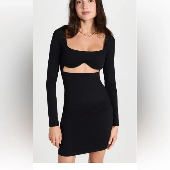 body con mini dresses Square Neck Mesh Bodycon Mini Dress Long Sleeve Ruched Wedding Guest P –  Divahotcouture